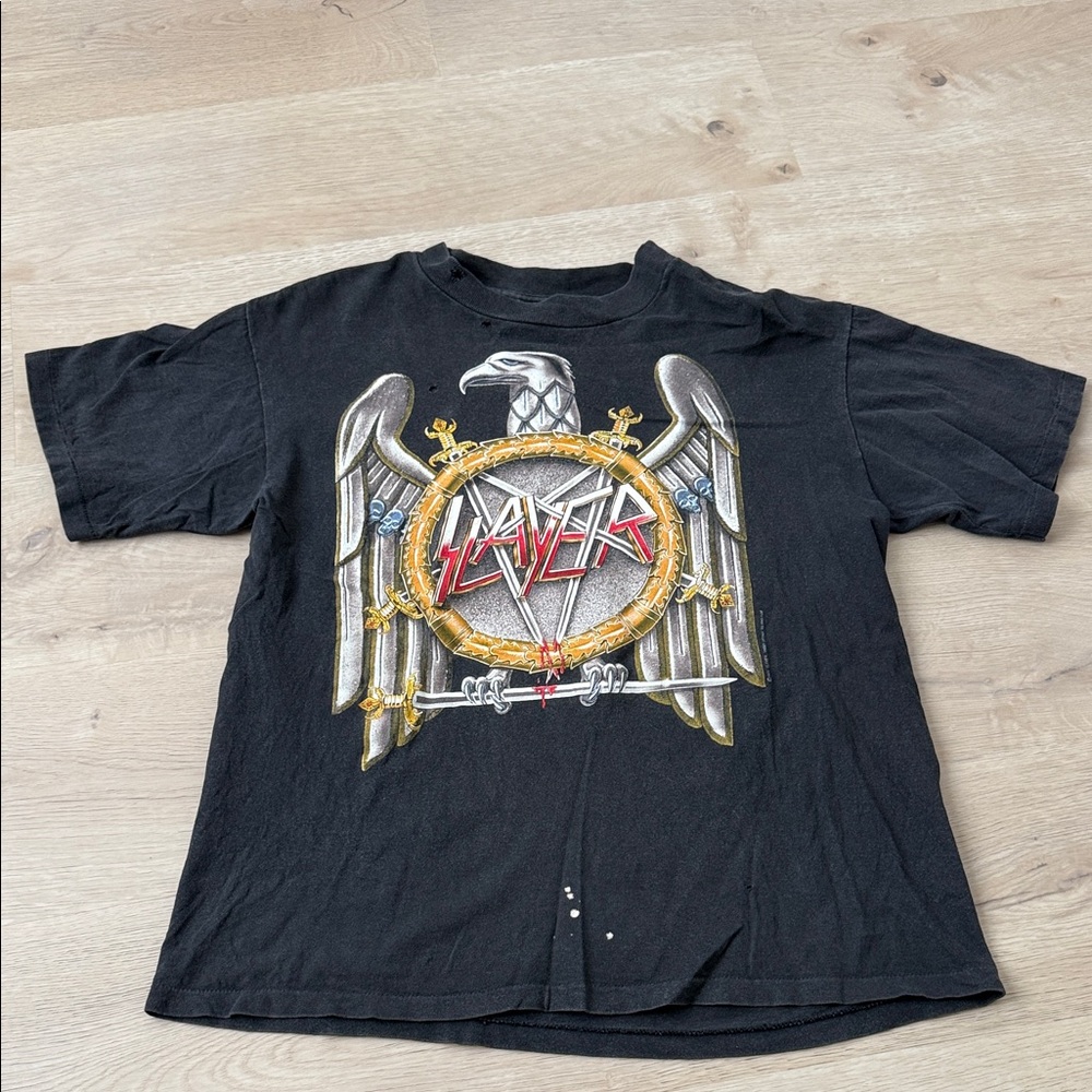 Rare Slayer Season in the Abyss Graphic Band Tee in Black